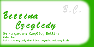 bettina czegledy business card