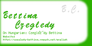 bettina czegledy business card